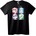 NOONEBRAND Тениска аниме герои решетка - 2XL, White