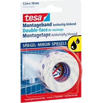 Image 1 of tesa ЛЕНТА Tesa PRO МОНТАЖНА ДВУСТРАННА ЗА ОГЛЕДАЛА 19ммх1.5м (66952-00006-00)