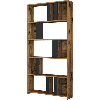 Knižnica Lima Anthracite and Walnut
