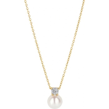 Blush Дамско златно колие с перла и цирконий Blush 3163YPW (3163YPW)