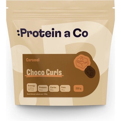 Protein & Co. Čokoládové hoblinky s karamelovou príchuťou 250 g