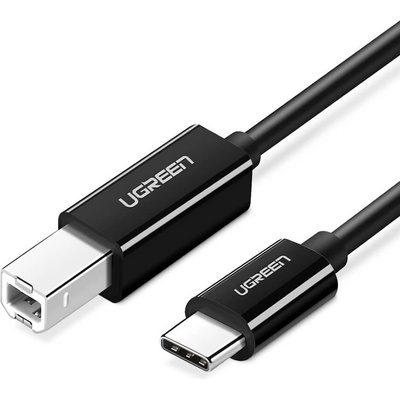 UGREEN Кабел за принтер и други външни устройства USB-C Male към USB-B Male (100 см) - Ugreen US241 USB-C To USB-B 2.0 Printer Cable (черен) (US241)