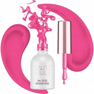 Saute Nails Hybridní lak S133 Powder Pink (Růžový)