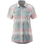 Gonso Дамска фланелка с къс ръкав за колоездене Gonso Women's Arenda Cycling jersey - Quetz Green Check - размер 34 (EU) (156-2100-0311)
