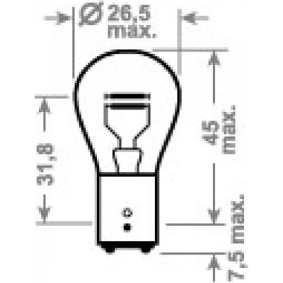 Trifa P21/5W BAY15d 24V 21/5W