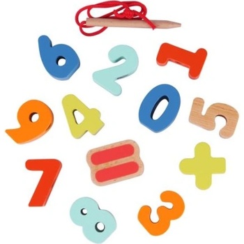 Classic World Дървени цифри за нанизване