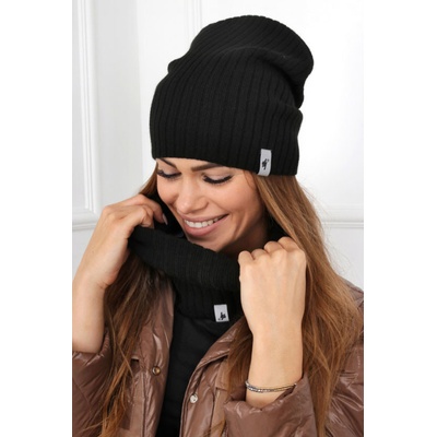 Fashionweek dámská čepice a šála cashmere touch S2204 Černá