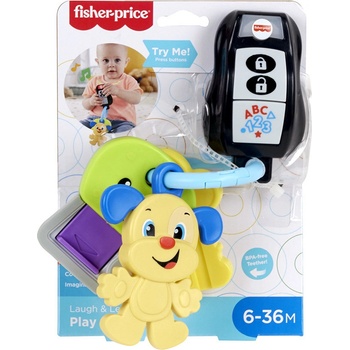 Fisher-Price Baby svazek klíčů štěňátko na baterie CZ Světlo Zvuk pro miminko