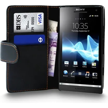 Sony Xperia S Wallet Калъф + Протектор