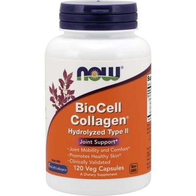 Now Foods BioCell Collagen Hydrolyzed Type II 120 veg kapslí