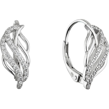 Pavona Stříbrné náušnice lístečky 11682.1