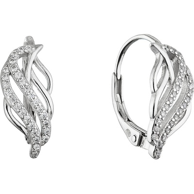 Pavona Stříbrné náušnice lístečky 11682.1