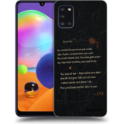Picasee silikonový černý obal Samsung Galaxy A31 A315F POET – Hledejceny.cz