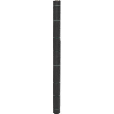vidaXL Мембрана за плевели, черна, 1, 5x5 м, полипропилен (4005150)