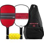 JOOLA Комплект 2 ракети pickleball+ 3 топки + калъф Joola Champion Agassi/Graf