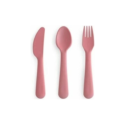 Mushie sada príboru Dusty Rose 3 ks