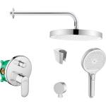 SANITINO - Душ гарнитура Hansgrohe със смесител и скрито тяло, аксесоари kielle, хром SANI21HKK009 (SANI21HKK009)