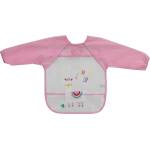 Interbaby Бебешки лигавник с ръкави Interbaby - Llama, розов (00322) - ozone
