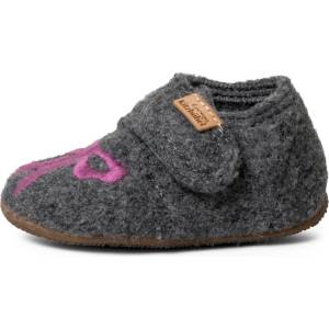 Living Kitzbühel Детски пантофи Living kitzbühel Kids' Mimi Bow Hook-and-Loop Shoes House slippers - Grau - размер 28 (EU) (702-5004-0118)