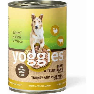 Yoggies Krůtí a Telecí maso s jablky 400 g