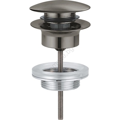 GROHE 65807al0 - Комплект за сифон за умивалници с преливник, графит (gh0123)