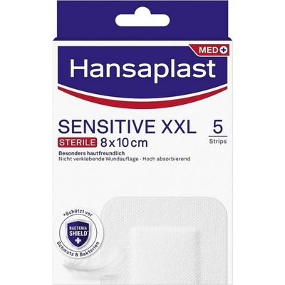 Hansaplast Sensitive XXL elastická náplast 8 x 10 cm 5 ks