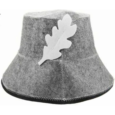 Velforia Čepice šedá s dubovým listem – Zboží Dáma