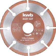 kwb 790140 rezný kotúč rovný 115 mm 1 ks dřevo, plast, měď