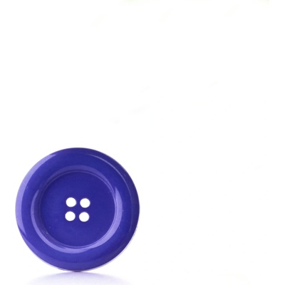 Pro Háčkování Knoflík kulatý plast 30 mm, královsky modrý