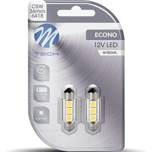 m-tech Econo LB310W - C5W 36mm, 3xSMD5050 LED, CANBUS, White (LB310W)