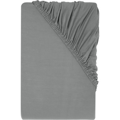 Livarno Jersey napínací prostěradlo šedé 140-160x200