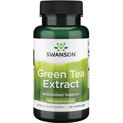 Swanson Zelený čaj Green Tea Extract 500 mg 60 kapslí