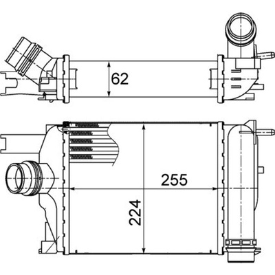 Chladič plniaceho vzduchu MAHLE ORIGINAL CI 497 000S (CI497000S)