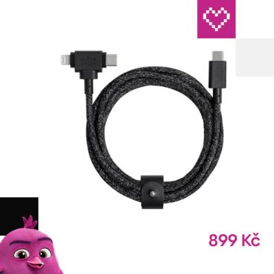 Native Union BELT-CCL-COS-NP Universal (USB-C – Lighting/USB-C), 1,5m