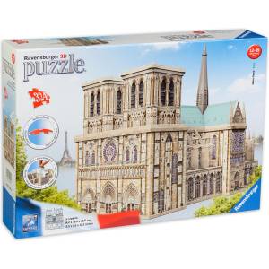 Ravensburger 3D пъзел Ravensburger от 324 части - Катедралата Нотр Дам (12523)