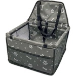  Столче за кола за малки кучета и котки, цвят сив 42 х 34 х 25 см (4277g)
