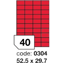 Rayfilm 52,5x29,7 mm 300 archů, matně červená, R0122.0304D