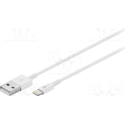 Goobay 72907 USB 2.0, USB A vidlice, vidlice Apple Lightning, 2m, bílý