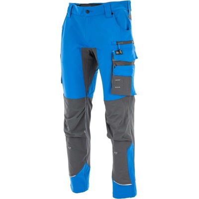 Sara Workwear Strečové kalhoty COTTONFLEX modré tmavě šedá