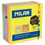 MILAN Notepad Milan Neon Self-adhesives Yellow (7, 6 x 7, 6 cm)