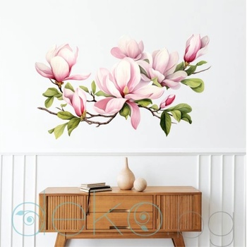 Image 1 of Розова магнолия - стикер с ефект на акварелна рисунка (3212)