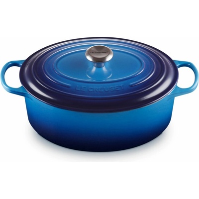Le Creuset Kastrol SIGNATURE 31 cm 6,3 l oválný AZURE litina