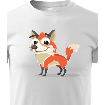 dětské triko Liška bílá