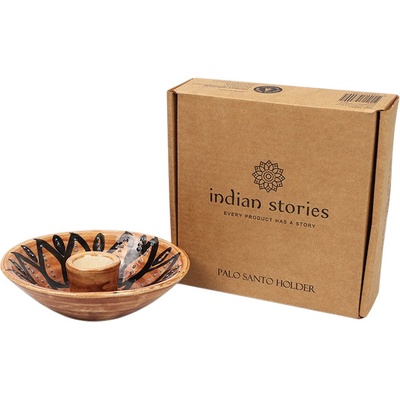 Mani Bhadra, Keramický stojánek na Palo Santo, průměr 12,5 cm – Zboží Dáma
