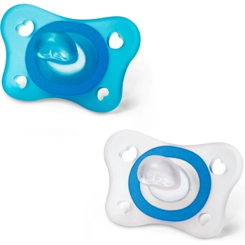 Image 1 of Chicco Силиконова залъгалка Chicco - PhysioForma Mini Soft, Момче, 2-6 m, 2 броя (N0368)
