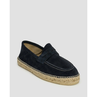 Manebi Hamptons Loafers Espadrilles Tmavo Modré