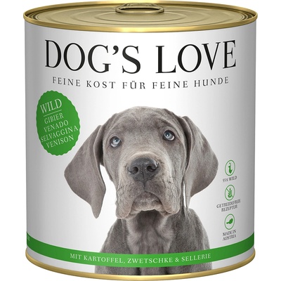 DOG’S LOVE 6x 800g Dog's Love Adult Wild мокра храна за кучета