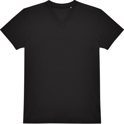 B&C E150 V s výstřihem do V krátký rukáv pánské COT01013T00200-black