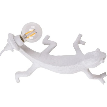 Seletti Настолна лампа CHAMELEON GOING DOWN 21 см, бяла, USB букса, Seletti (SLT15091)