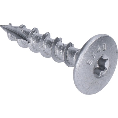Záhradná skrutka 8 x 40 mm, doštičkové pozinkovanie, TX40